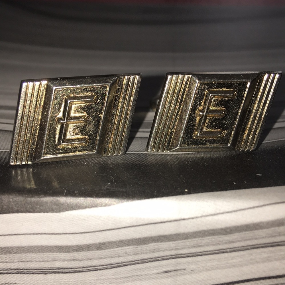 Vintage Hickok USA initial E Cuff links